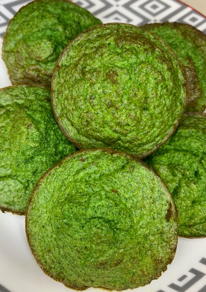 Una foto de Magdalenas 🧁 verdes saludables