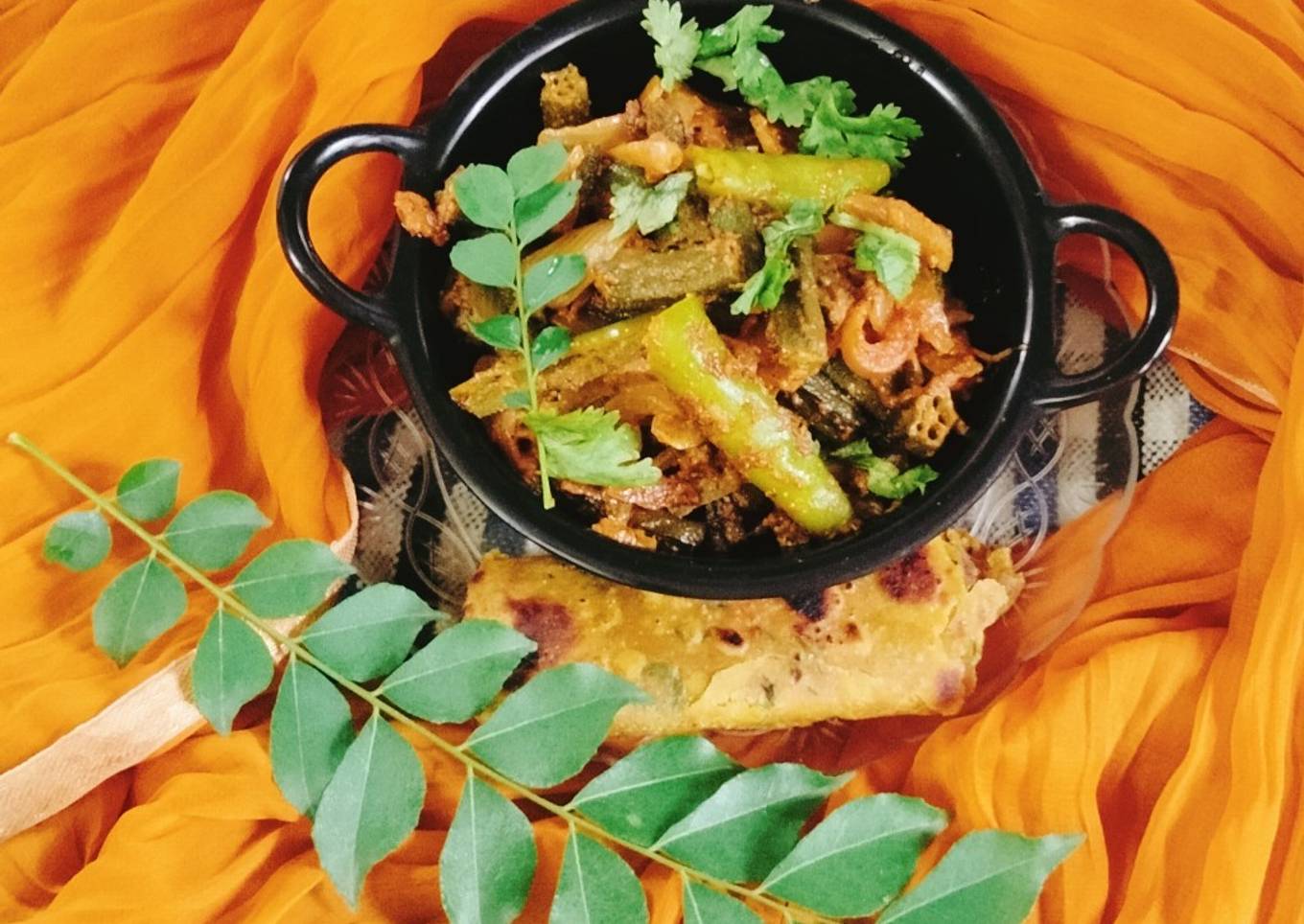 Bhindi do pyaza 😋😋😋😋🥰❤️