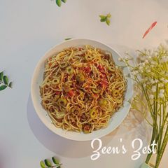 A picture of Spaghetti Alla Puttanesca.