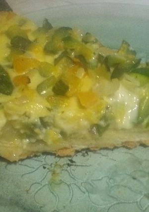 Una foto de Tarta quiche lorraine de zapallitos Silvana