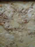 Lasaña de papas y crema de maíz