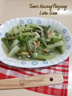 Foto resep Tumis Kacang Panjang Labu Siam