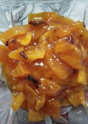 A picture of Mango murraba sweet and spicy jam.