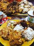 Desert Rose Cookies with Nutella and Orange Marmalade Variations