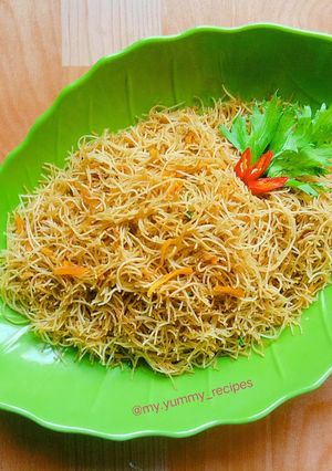 Foto resep Bihun Goreng Ekonomis Ala AnakKos No Bumbu Ulek(rasa original)