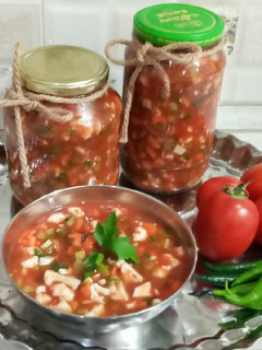 عکسی از دستور ترشی مشهدی(ترشی آب گوجه)