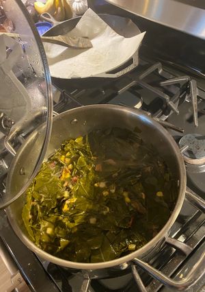 A picture of Momma Smith's Southern Collard Greens.