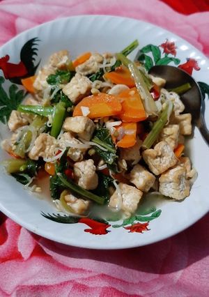 Foto resep Tumis Caisim / Sawi Hijau Tahu Tauge