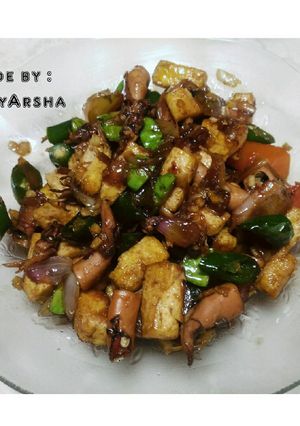Foto resep Cumi Asin Cabe Hijau