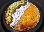 A picture of vegan pumpkin pie