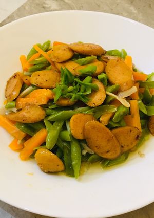 Foto resep Tumis buncis wortel sosis