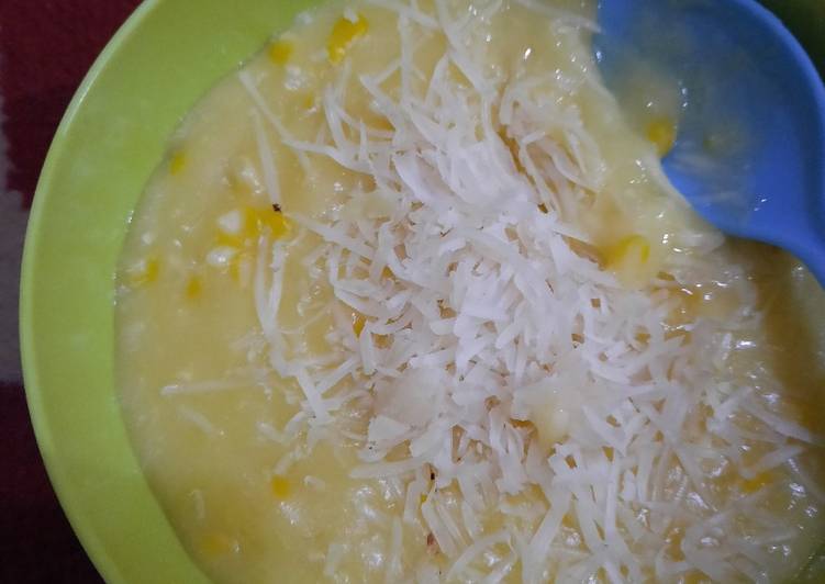 Resep Bubur jagung 🌽 yang Enak Banget
