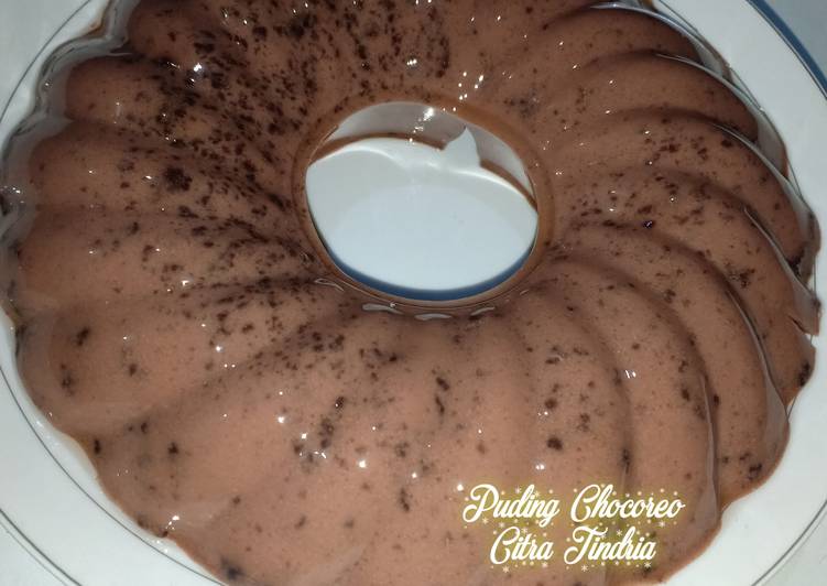 Puding Chocoreo (Cokelat Oreo)