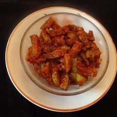 A picture of Instant Tindora (Round Gourd) Pickle.