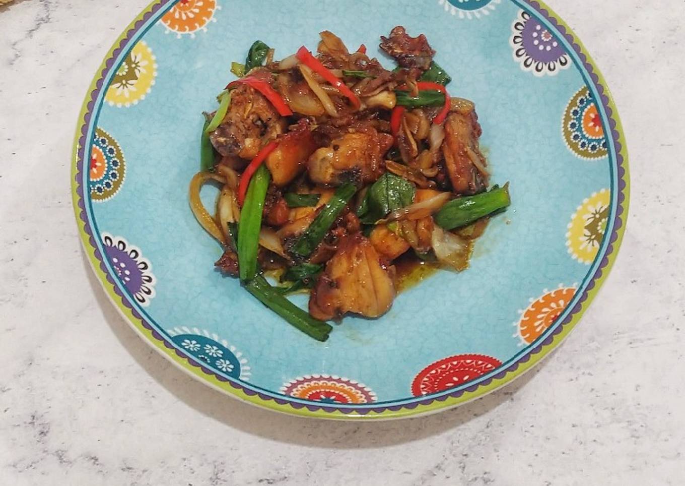 Ayam goreng saus inggris