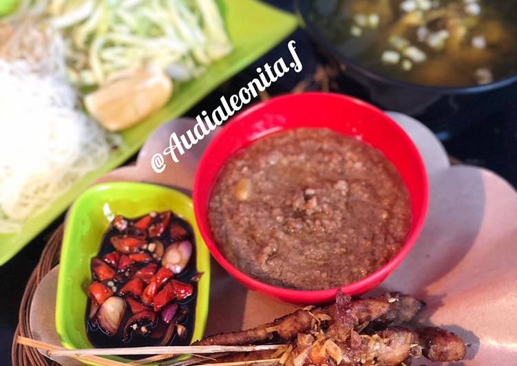 Sate Ayam Teflon+Bumbu Kacang