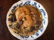 A picture of chicken orzo bake
