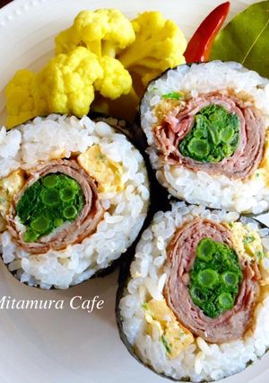 牛肉海苔壽司卷 的食譜成品照片