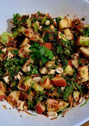 A picture of Guava Apple Paneer Chaat.