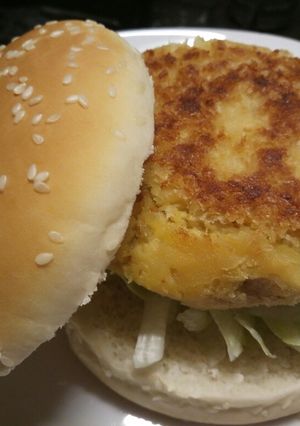A picture of Chickpea burger alla Fluffy.