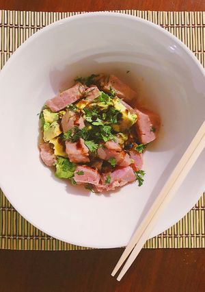 Una foto de Ceviche de atún
