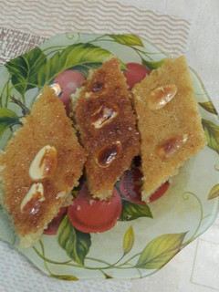 صورة لوصفة هريسة أو بسبوسة