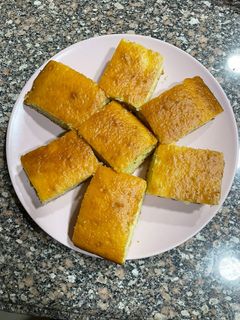 صورة لوصفة كيكة الحليب الساخن