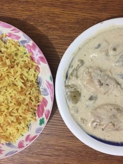 صورة لوصفة فول اخضر مع لبن ودجاج والأرز 😋😋😋
