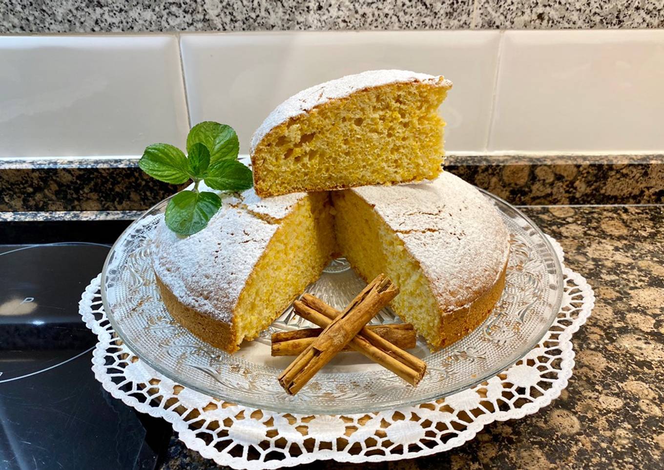 Pastel sencillo de calabaza y almendras