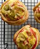แฮมมายองถ้วยแป้งพัฟอย่างเร็ว(Mayon Ham Cheese in Pastry Puff Cup)🧀🥒🍞