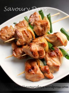 Hình của món Thịt gà xiên nướng kiểu Nhật .
