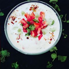 A picture of Vegetable Mayonnaise Raita.