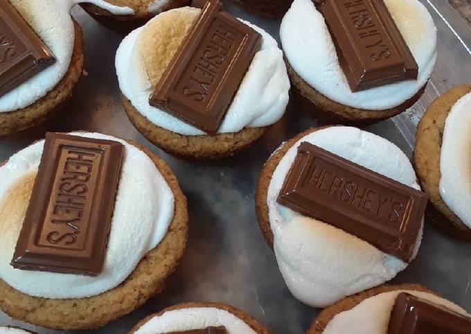 Easiest Way to Cook Tasty S'mores Cookie Cups