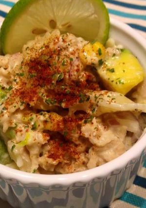 A picture of Vegan Tuna Salad Bowtie Pasta by Amelie.