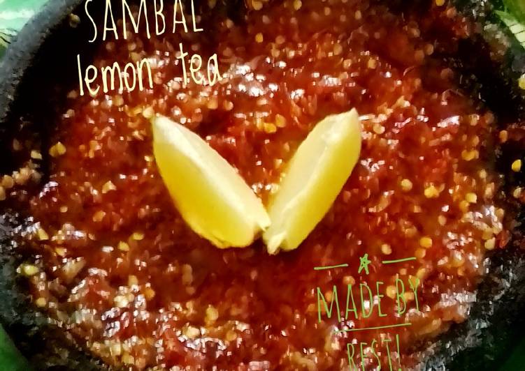 makanan Sambal lemon tea🌶️🍋 Jadi, tidak cukup satu