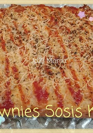 Foto resep 19. Brownies Sosis Keju Gurih #BikinRamadanBerkesan