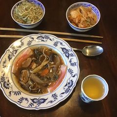 A picture of California Farm Dashi Mushroom Soup.