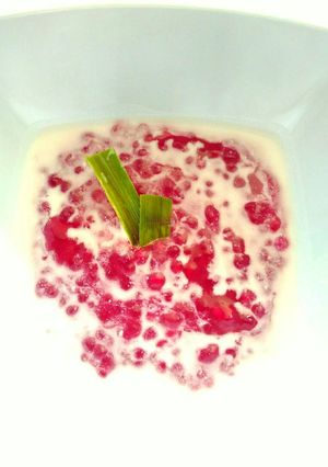 Foto resep Bubur Mutiara Merah Delima
