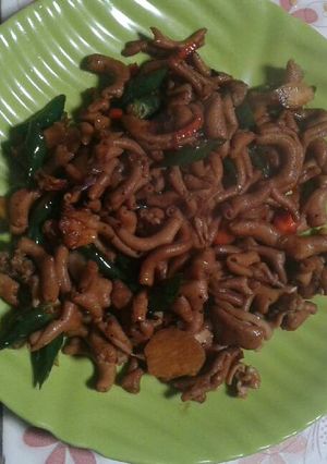 Foto resep Tumis Usus Cabai Hijau