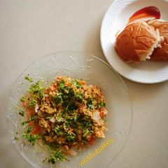 A picture of Masala Scrambled Eggs.