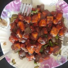 Chilli paneer A picture of Chilli paneer.