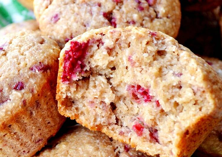 How to Prepare Perfect Vickys Coconut &amp; Raspberry Muffins, GF DF EF SF NF