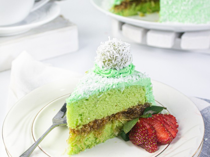 Resep Klepon Cake Kukus Anti Gagal