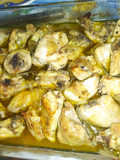 Foto de Frango Assado com Batatas no forno