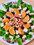 Ensalada agridulce de mandarina y rúcula