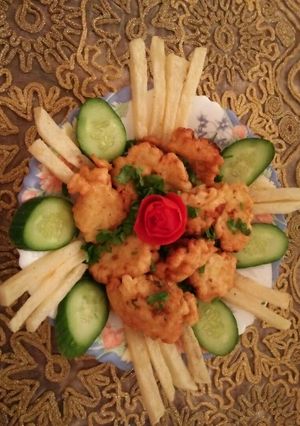 صورة لوصفة القرنبيط الكرسبي الخطير 😋