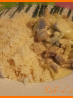 Una foto de Pollo al curry