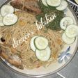 Spaghetti and vegetable sauce