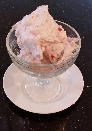 A picture of Fresh Strawberry Whipped Cream.
