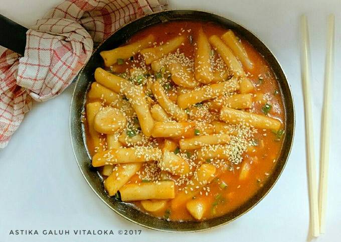 Resep Tteokbokki Tanpa Gochujang Resep Rabokki 라볶이 Halal Tanpa